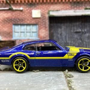Loose Hot Wheels 1971 Ford Maverick Grabber Dressed in Blue and Yellow