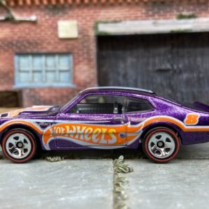 Loose Hot Wheels - 1971 Ford Maverick Grabber - Purple and Orange Hot Wheels Livery