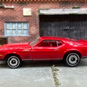 Loose Hot Wheels - 1971 Ford Mustang Mach 1 - Red 007 Livery