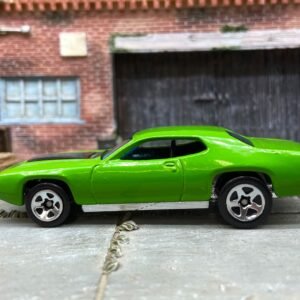 Loose Hot Wheels - 1971 Plymouth GTX - Green and Black