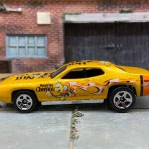 Loose Hot Wheels 1971 Plymouth GTX Dressed in Yellow Honey Nut Cheerios Livery