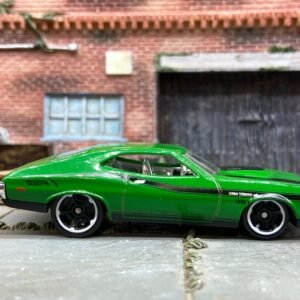 Loose Hot Wheels - 1972 Ford Grand Torino Sport - Green and Black