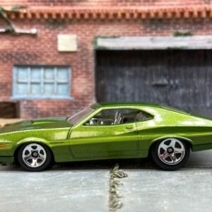 Loose Hot Wheels 1972 Ford Grand Torino Sport Dressed in Green with Green Stripes