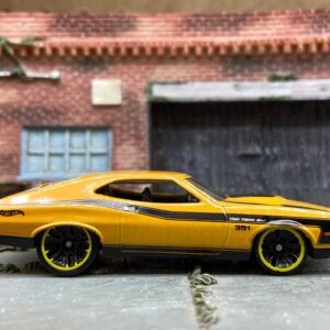 Loose Hot Wheels 1972 Ford Grand Torino Sport Dressed in Orange and Black