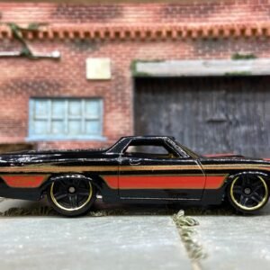 Loose Hot Wheels - 1972 Ford Ranchero - Black and Red