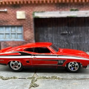 Loose Hot Wheels 1973 Ford Falcon XB - Red, black and Silver