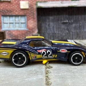 Loose Hot Wheels - 1976 Chevy Corvette Greenwood - Dark Blue and Gold 22
