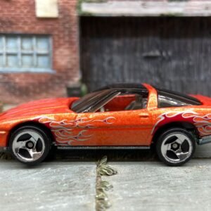 Loose Hot Wheels - 1980 Chevy Corvette 80's Corvette - Orange with Flames