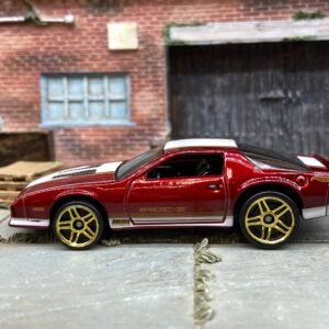 Loose Hot Wheels - 1985 Camaro IROC - Dark Red, White and Gold