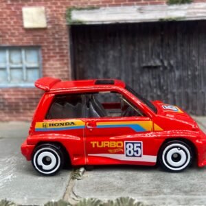 Loose Hot Wheels 1985 Honda City Turbo II - Red