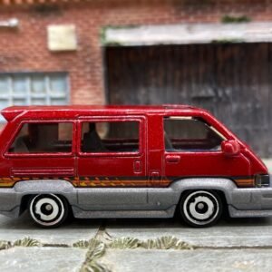 Hot Wheels 1986 Toyota Van - Dark Red and Gray