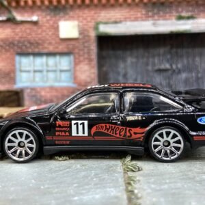 Loose Hot Wheels - 1987 Ford Sierra Cosworth - Black Hot Wheels #11 Race Livery