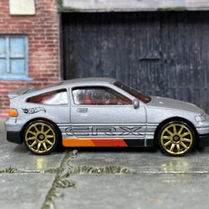 Loose Hot Wheels - 1988 Honda CRX - Primer Gray, Red, Orange and Black