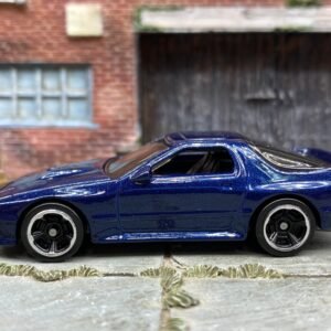 Loose Hot Wheels - 1989 Mazda Savanna RX-7 - Dark Blue