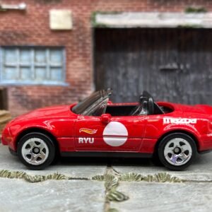 Loose Hot Wheels 1991 Mazda MX-5 Miata - Red and White
