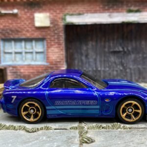 Loose Hot Wheels - 1995 Mazda RX-7 - Blue Mazda Speed