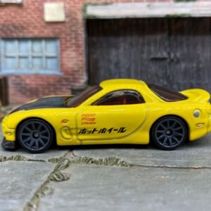 Loose Hot Wheels - 1995 Mazda RX-7 - Yellow and Black