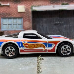 Loose Hot Wheels 1997 Chevy Corvette Dressed in Red White and Blue Hot Wheels Livery