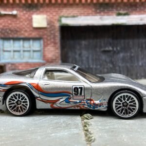 Loose Hot Wheels 1997 Chevy Corvette Dressed in Silver Stars and Stripes