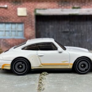 Loose Hot Wheels - 1996 Porsche Carrera - White with Stripes
