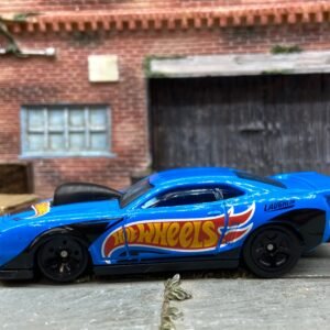 Loose Hot Wheels 2010 Pro-Stock Chevy Camaro Drag Car Dressed in Blue and Black Hot Wheels Livery