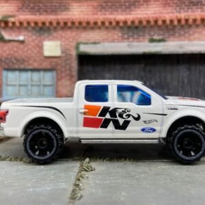 Loose Hot Wheels - 2015 Ford F150 4X4 Truck - White K&N Filters Livery