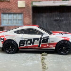 Loose Hot Wheels - 2018 Ford Mustang GT - White and Red Borla Livery