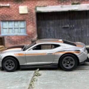 Loose Hot Wheels - 2018 Chevy Camaro COPO Drag Car - Silver and Orange