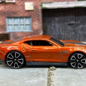 Loose Hot Wheels 2018 Chevy Camaro SS Dressed in Orange and Black