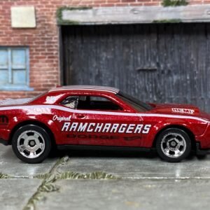 Loose Hot Wheels - 2018 Dodge Challenger SRT Demon - Dark Red and White
