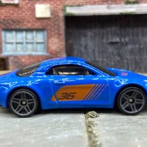 Loose Hot Wheels Alpine A110 Dressed in Blue and Orange #36