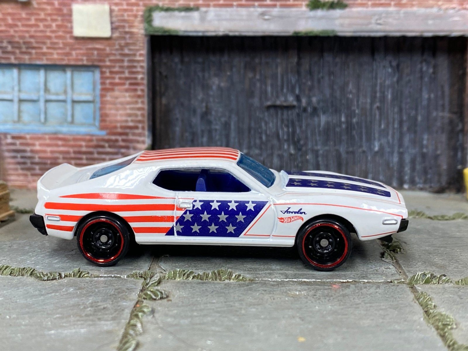 Loose Hot Wheels - AMC Javelin AMX - White Stars and Stripes