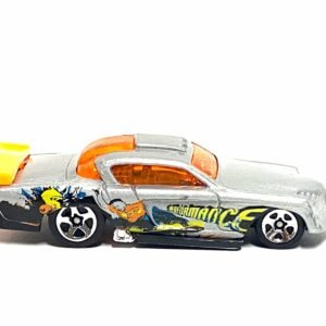 Hot Wheels At-a Tude Drag Car - Silver and Orange