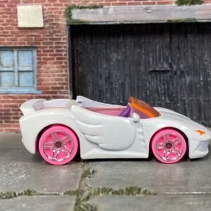 Loose Hot Wheels - Barbie Extra Toon'd - White, Purple and Pink