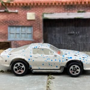 Loose Hot Wheels - Blown Camaro Z28 - White and Blue Splatter Paint