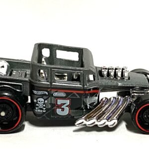 Loose Hot Wheels - Bone Shaker Hot Rod Truck - Gray Skull and Cross Bones #3 Livery