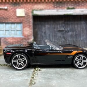 Loose Hot Wheels - Chevy Corvette C6 Convertible - Black and Orange