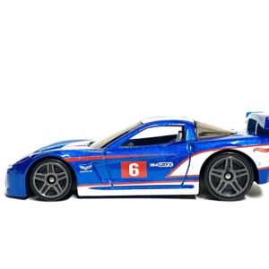 Hot Wheels Chevy Corvette C6-r Race Car - Blue and White 6