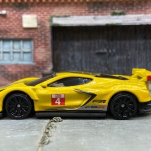 Loose Hot Wheels - Chevy Corvette C8-R Race Car - Yellow 4