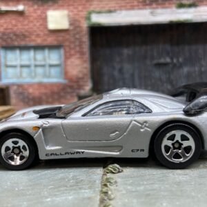 Hot Wheels Chevy Corvette Callaway C7-r Race Car - Silver and Black