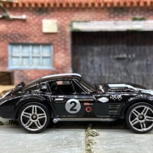 Loose Hot Wheels - Chevy Corvette Grand Sport - Black and Gray