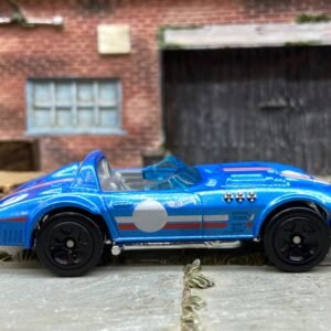 Loose Hot Wheels - Chevy Corvette Grand Sport Roadster - Blue, White and Red