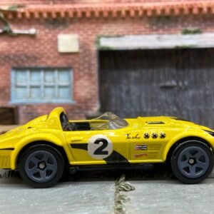 Loose Hot Wheels - Chevy Corvette Grand Sport Roadster - Yellow and Black