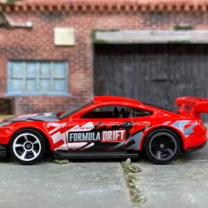 Loose Hot Wheels - Custom 2018 Ford Mustang - Red, Black and Silver Race Livery