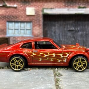 Loose Hot Wheels - Custom Ford Maverick - Orange with Flames