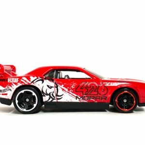 Loose Hot Wheels - Dodge Challenger Drift Car - Red and White