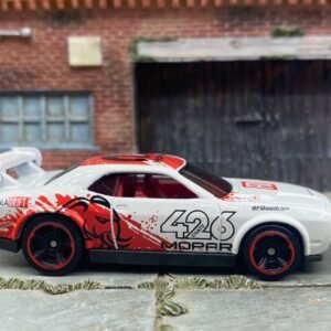 Loose Hot Wheels - Dodge Challenger Drift Car - White, red and Black MOPAR 426