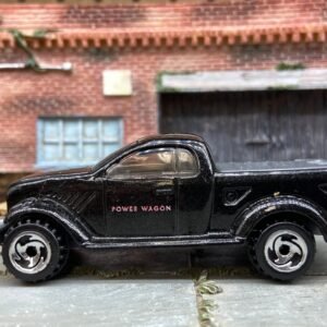 Loose Hot Wheels Dodge Power Wagon 4x4 Truck In Black and Pink