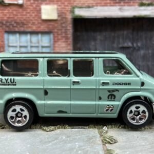 Loose Hot Wheels Dodge Van In Green