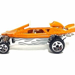 Loose Hot Wheels - "Dune it up" Dune Buggy Sand Rail - Orange and Silver with Flames